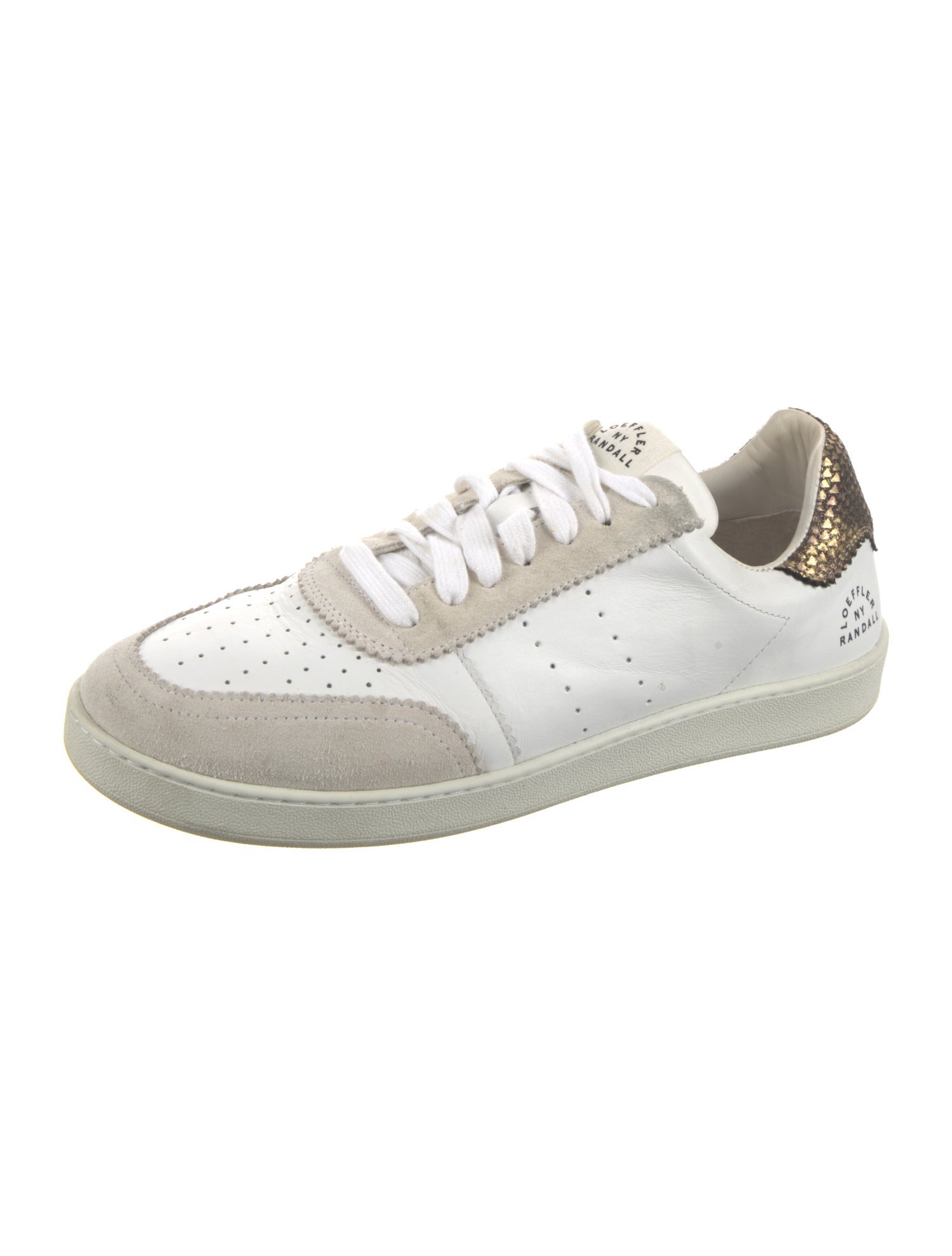Loeffler Randall Leather Beaded Accents Sneakers