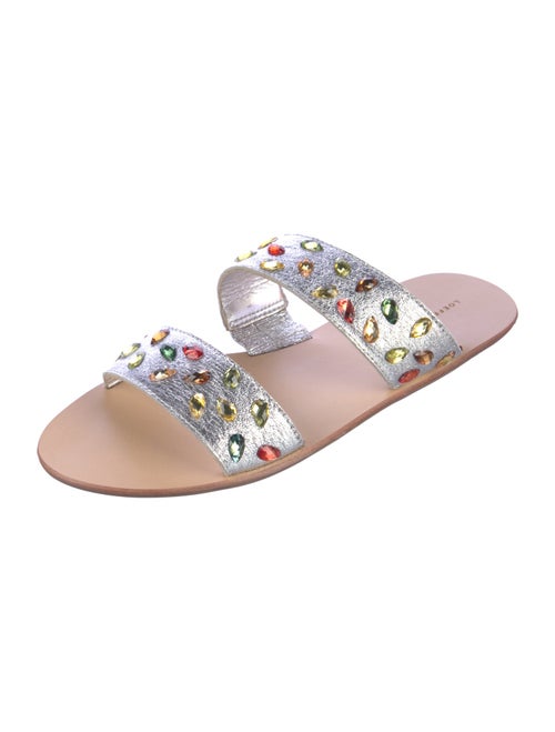 Loeffler Randall Leather Patterned Slides