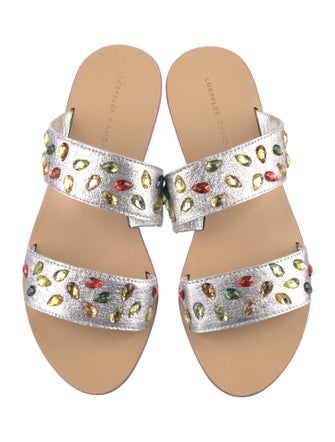 Loeffler Randall Leather Patterned Slides