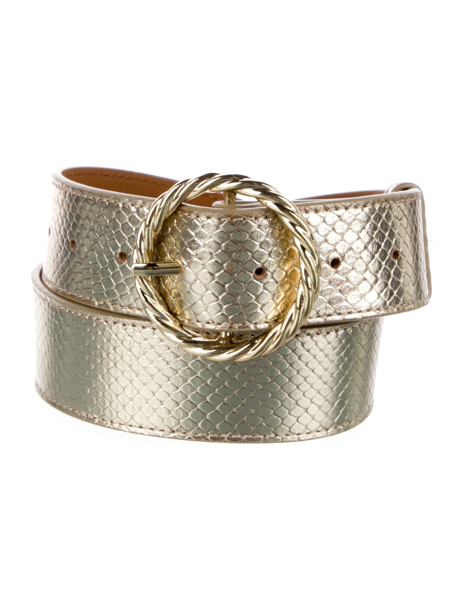 Loeffler Randall Snakeskin Belt