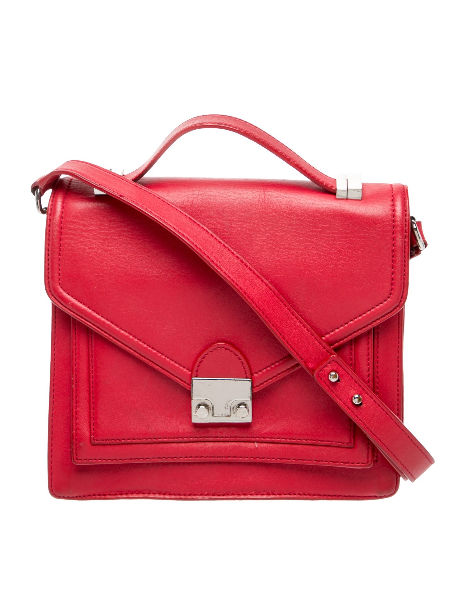 Loeffler Randall Leather Messenger Bag