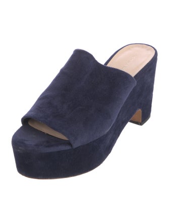 Loeffler Randall Velvet Slides