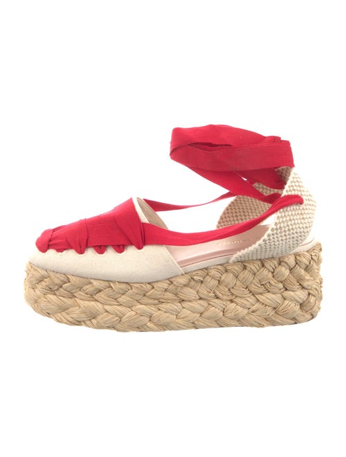 Loeffler Randall Raffia Colorblock Pattern Espadrilles