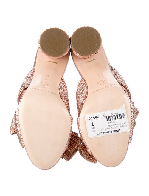 Loeffler Randall Patterned Bow Accents Slides