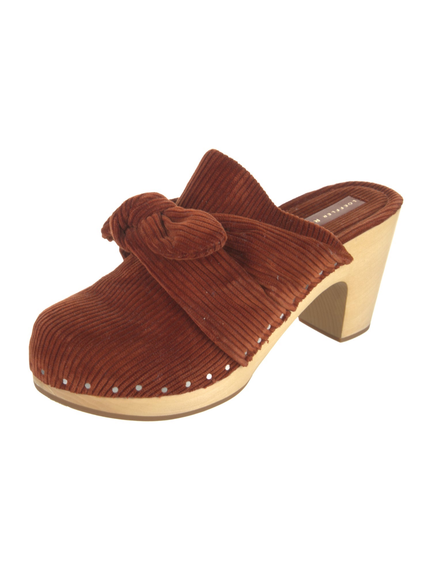 Loeffler Randall Velvet Bow Accents Mules