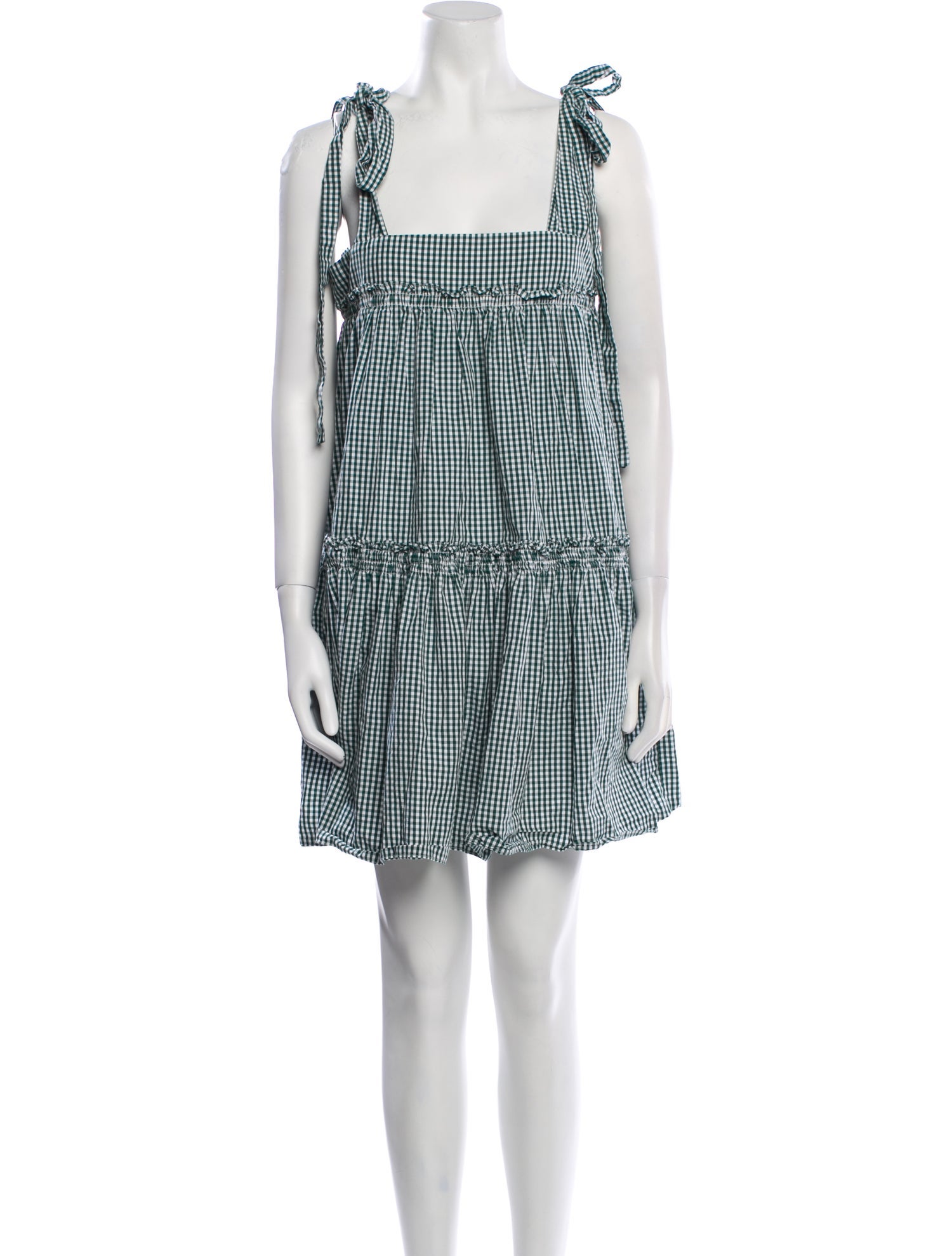 Loeffler Randall Plaid Print Mini Dress