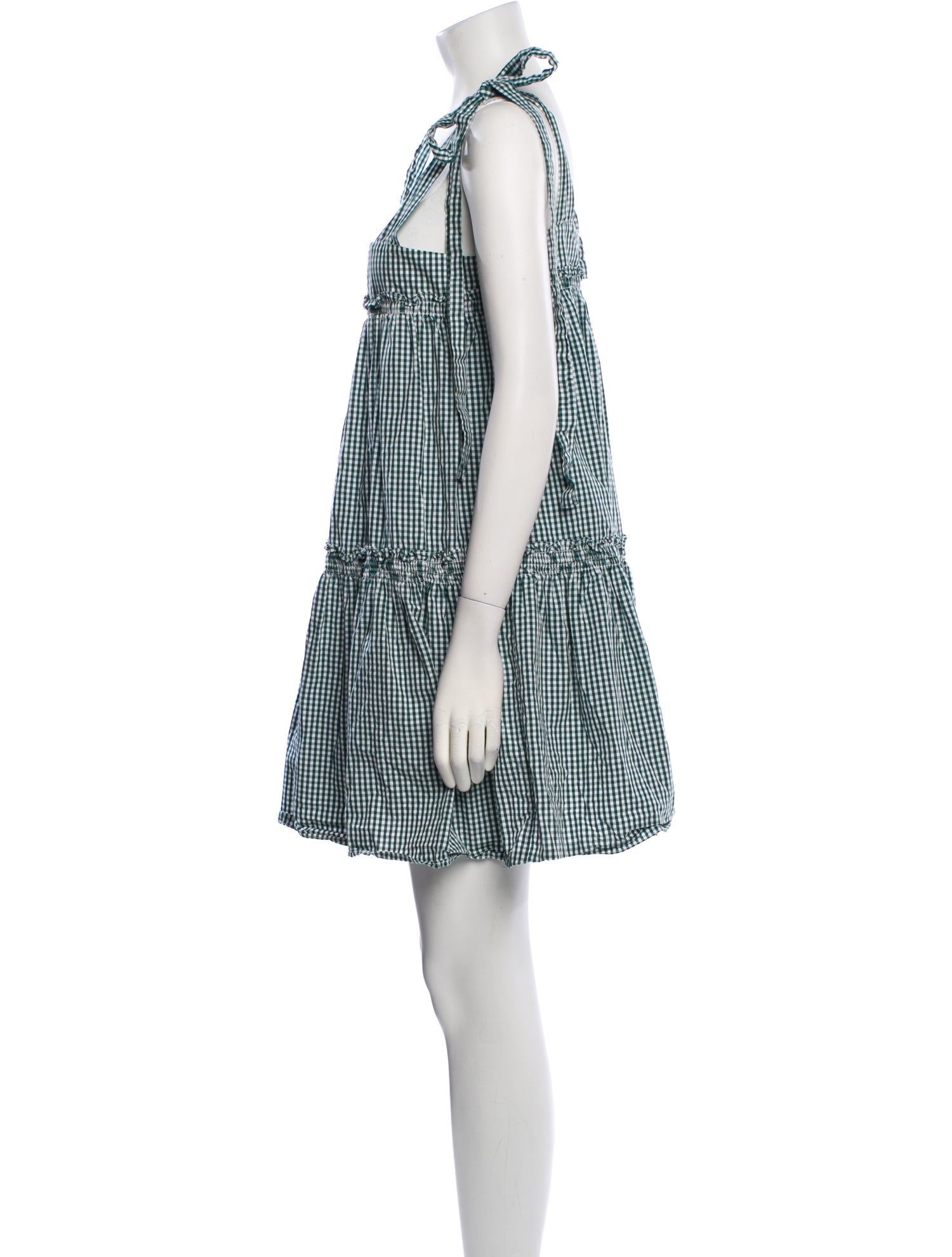 Loeffler Randall Plaid Print Mini Dress