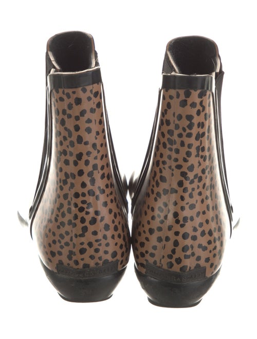 Loeffler Randall Rubber Animal Print Rain Boots