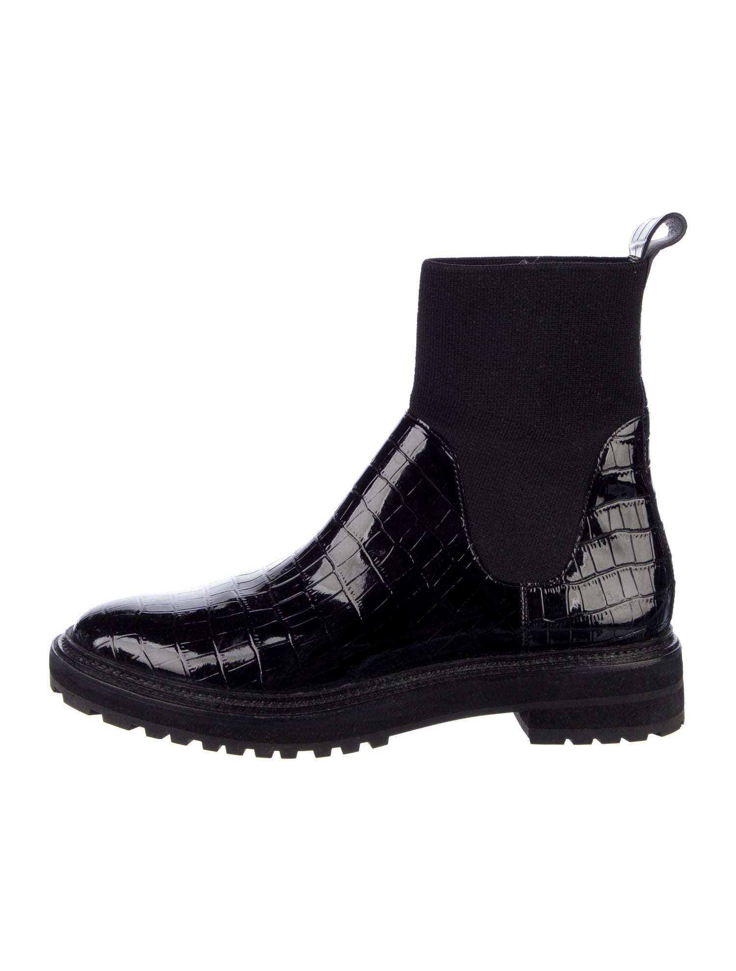 Loeffler Randall Patent Leather Chelsea Boots