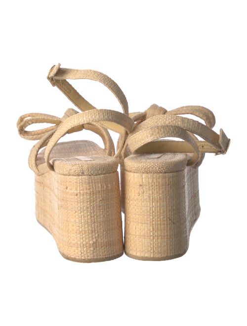 Loeffler Randall Raffia Bow Accents Espadrilles