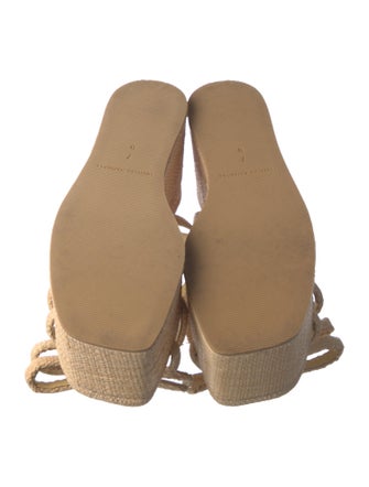 Loeffler Randall Raffia Bow Accents Espadrilles