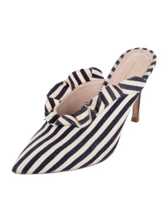 Loeffler Randall Canvas Striped Mules