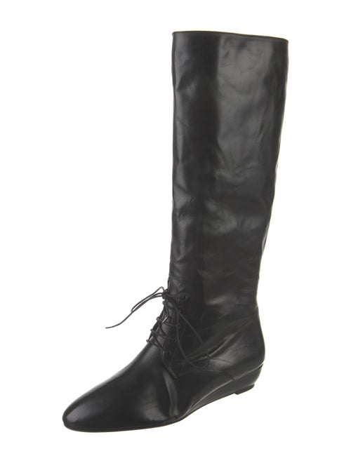 Loeffler Randall Leather Lace-Up Boots
