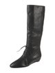 Loeffler Randall Leather Lace-Up Boots