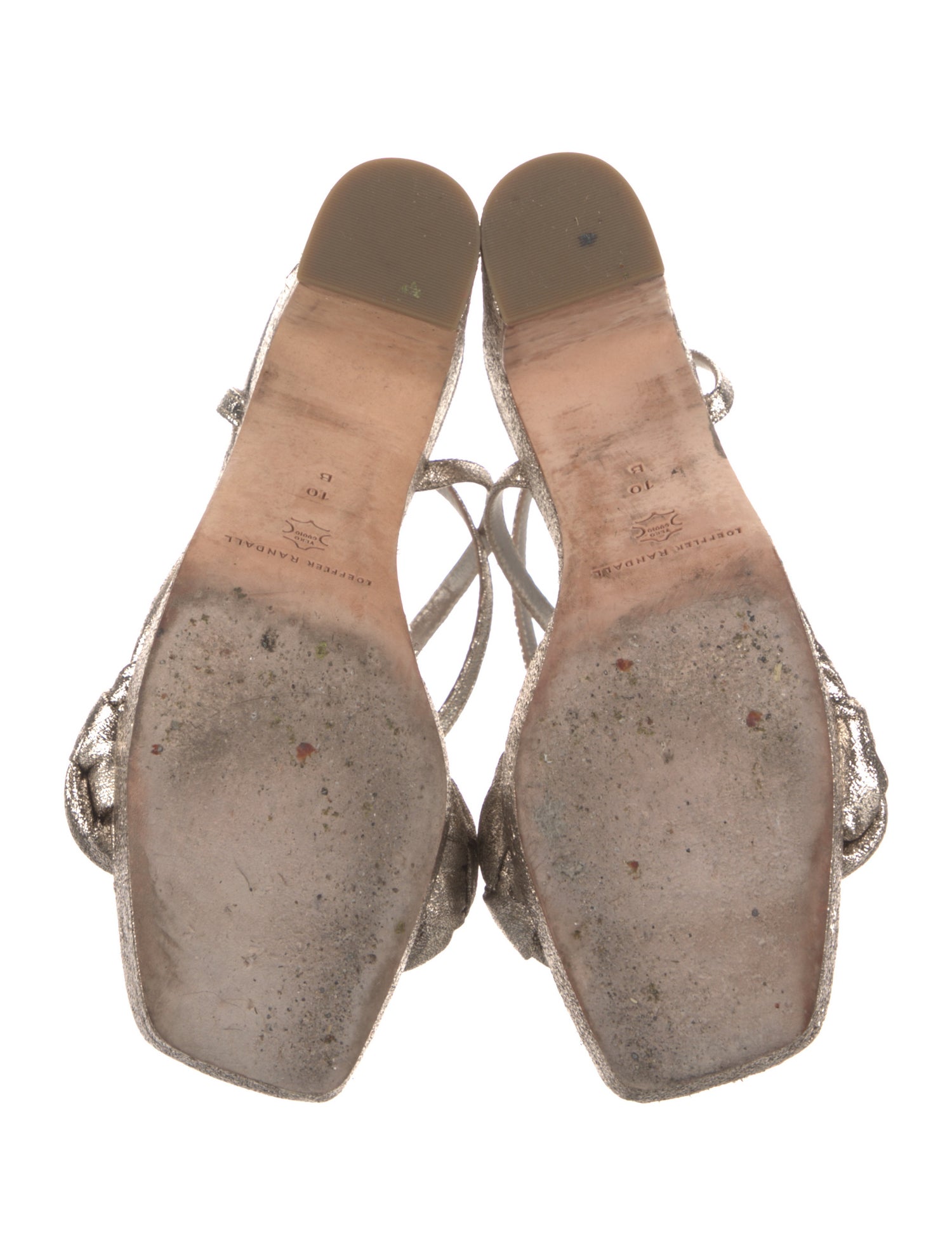 Loeffler Randall Leather Braided Accents Sandals