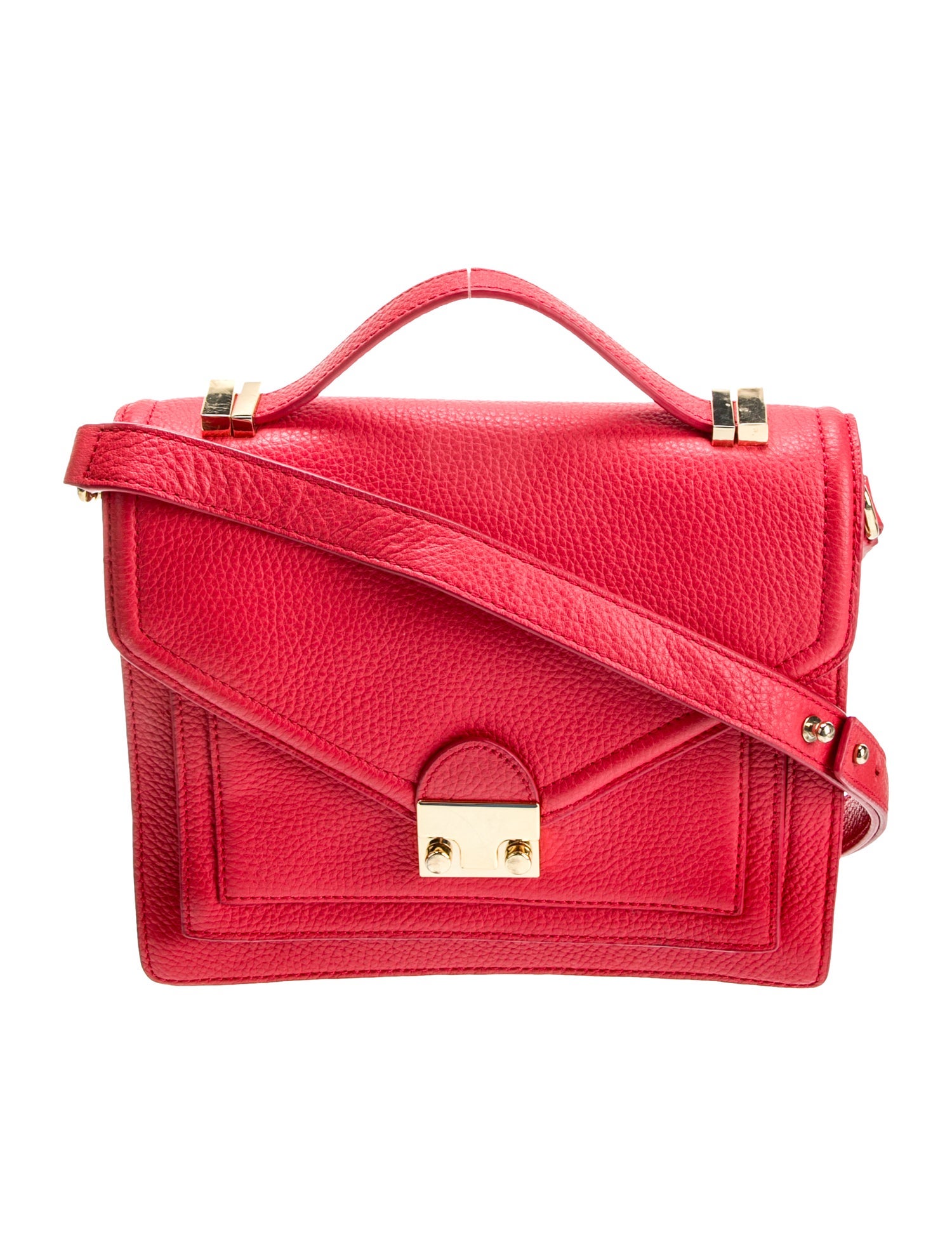 Loeffler Randall Leather Top Handle Bag