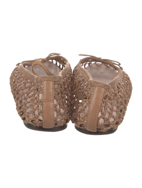 Loeffler Randall Raffia Bow Accents Ballet Flats