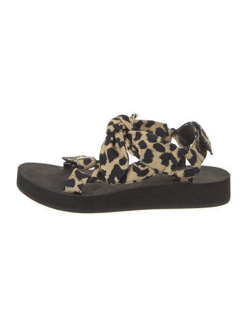 Loeffler Randall Canvas Animal Print Slides