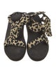 Loeffler Randall Canvas Animal Print Slides