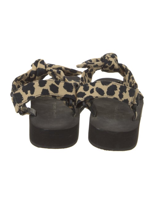 Loeffler Randall Canvas Animal Print Slides