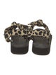 Loeffler Randall Canvas Animal Print Slides