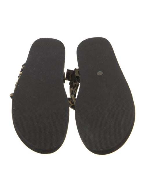 Loeffler Randall Canvas Animal Print Slides