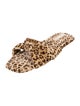 Loeffler Randall Velvet Animal Print Slides