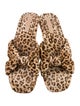 Loeffler Randall Velvet Animal Print Slides