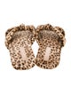 Loeffler Randall Velvet Animal Print Slides