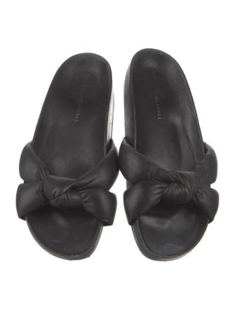 Loeffler Randall Leather Slides