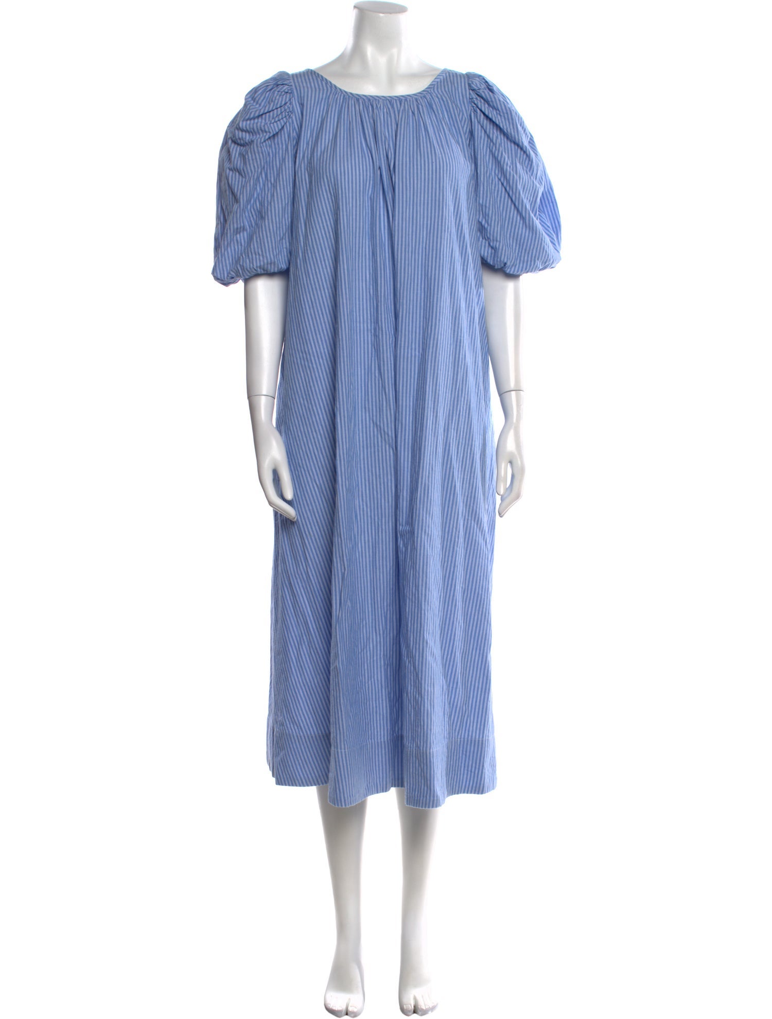 Loeffler Randall Scoop Neck Midi Length Dress