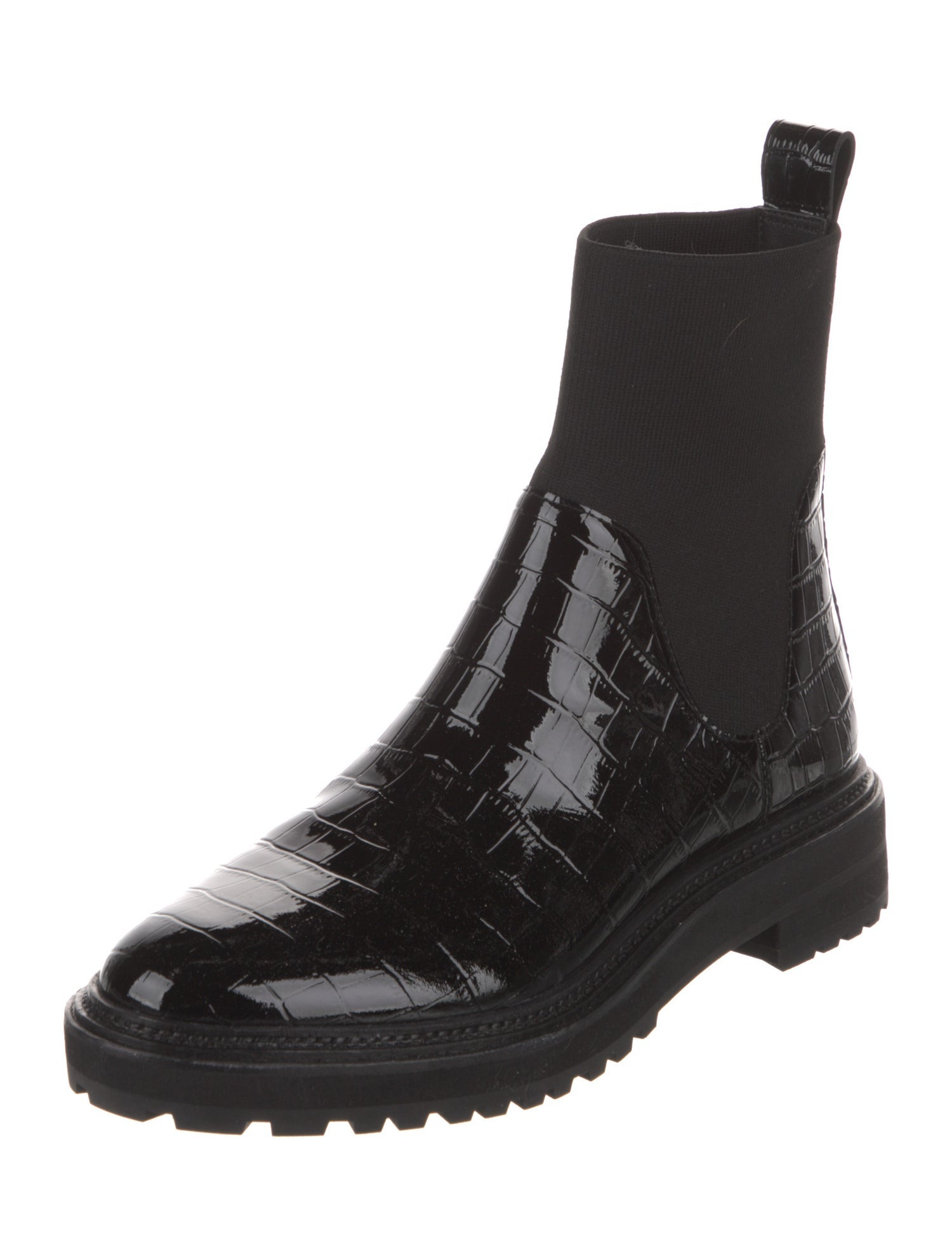 Loeffler Randall Patent Leather Chelsea Boots