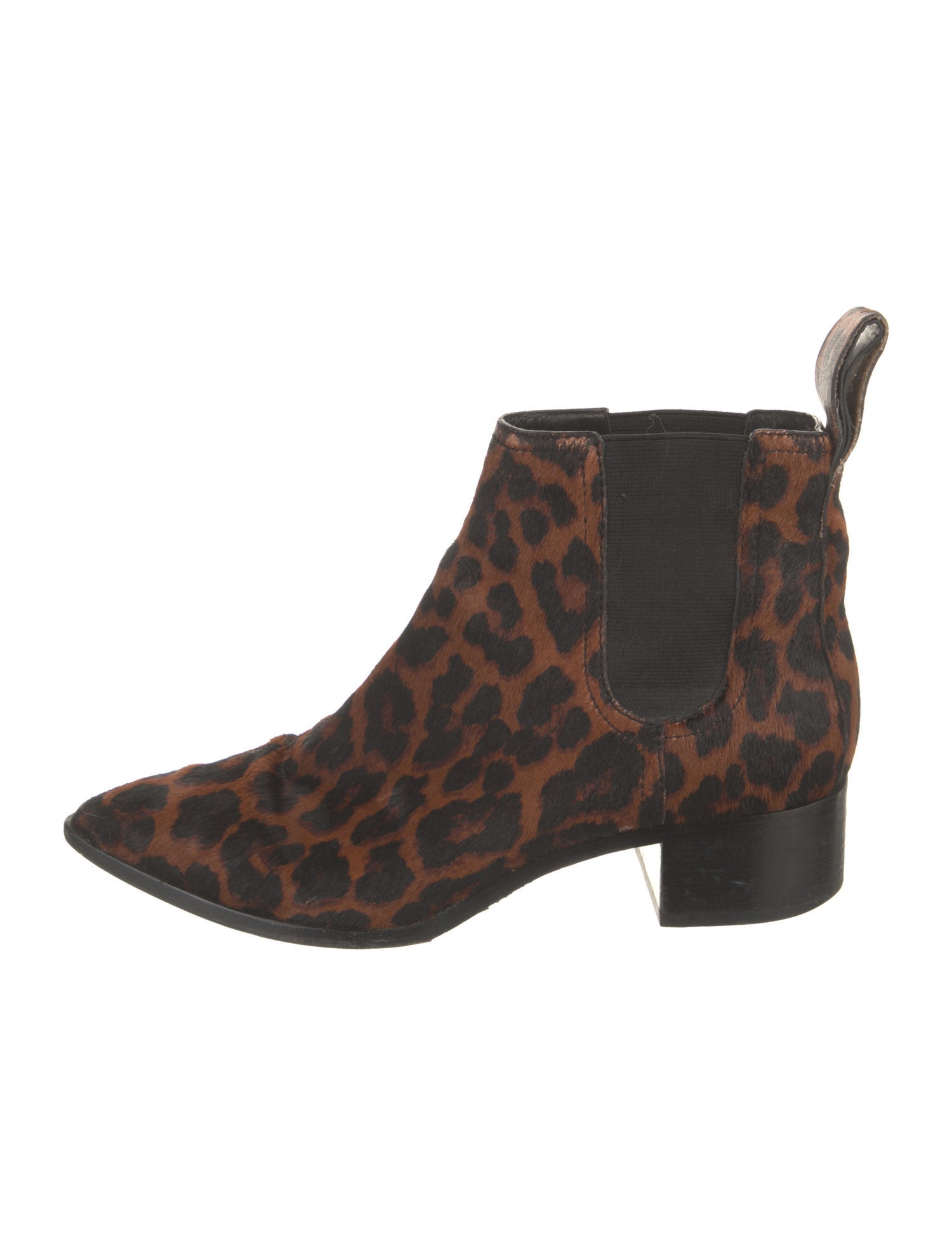 Loeffler Randall Ponyhair Animal Print Chelsea Boots
