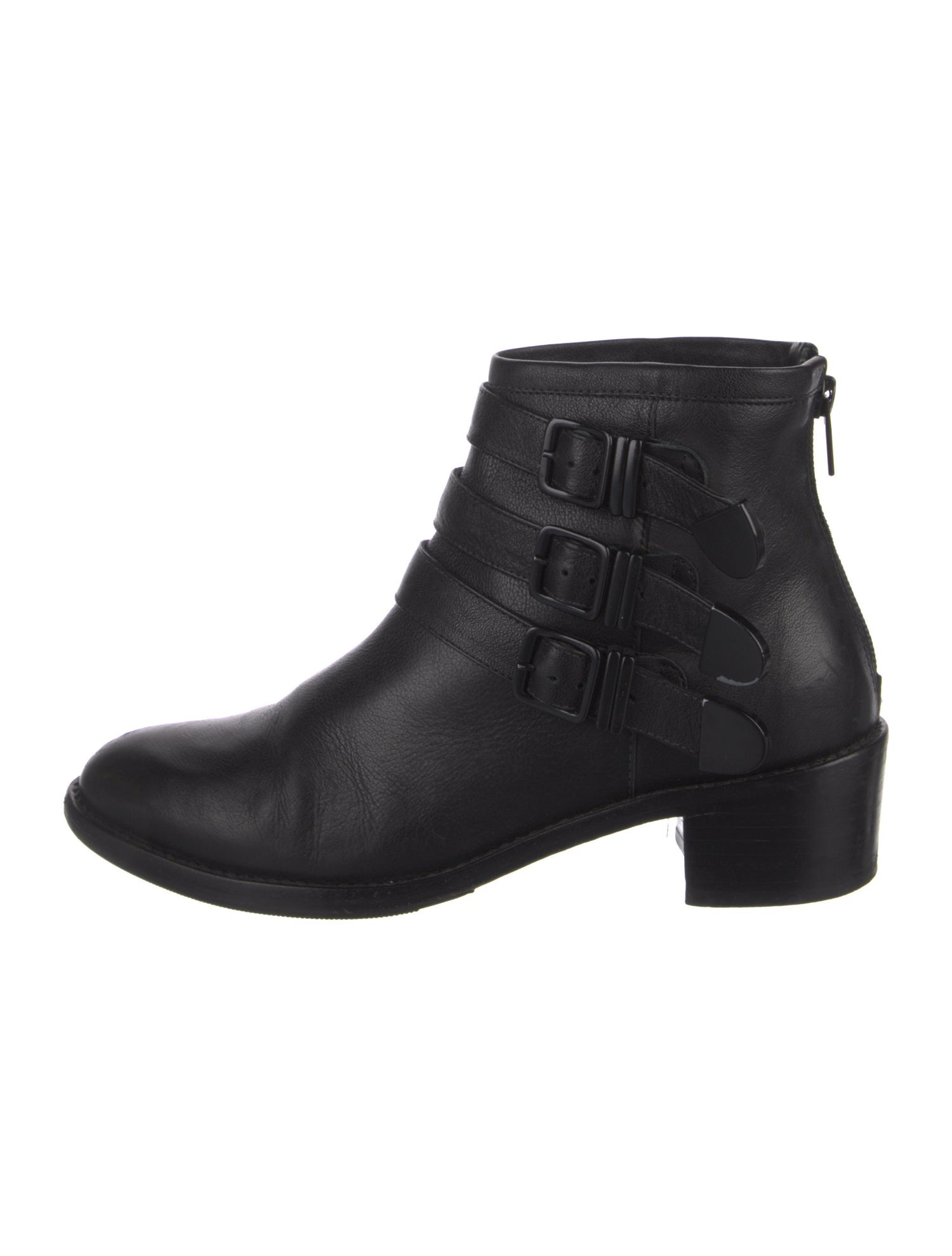 Loeffler Randall Leather Moto Boots