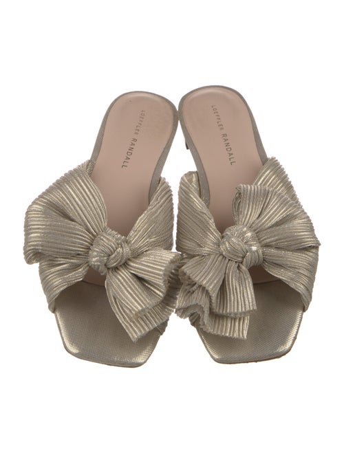 Loeffler Randall Nylon Bow Accents Slides