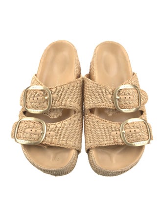 Loeffler Randall Raffia Slides