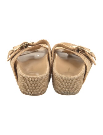 Loeffler Randall Raffia Slides