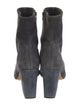Loeffler Randall Suede Whipstitch Trim Sock Boots
