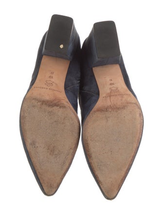 Loeffler Randall Suede Whipstitch Trim Sock Boots