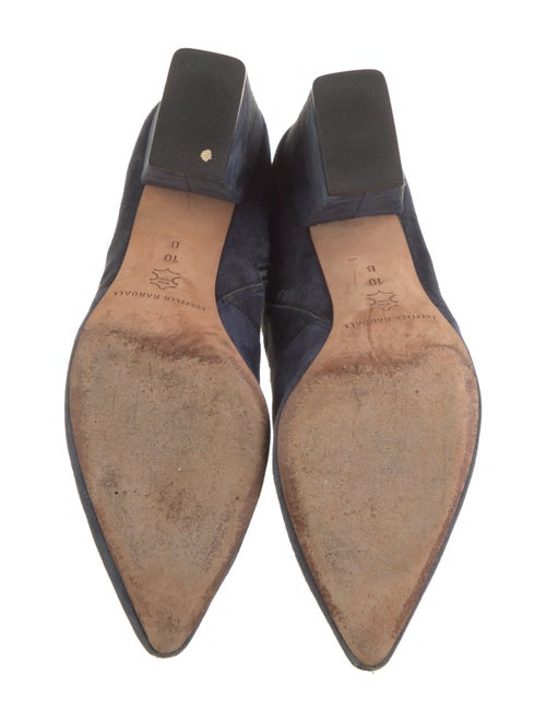 Loeffler Randall Suede Whipstitch Trim Sock Boots