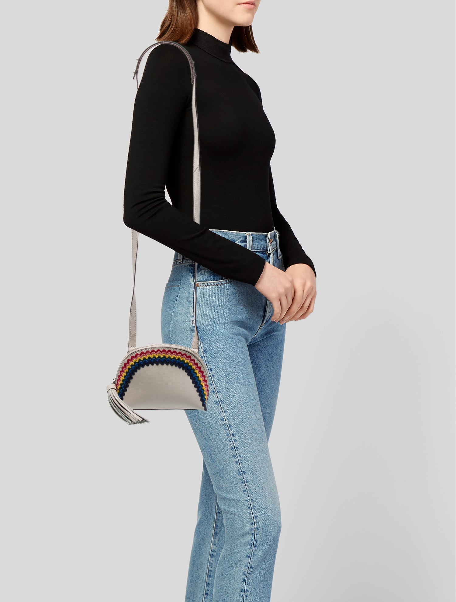 Loeffler Randall Leather Crossbody Bag