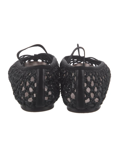 Loeffler Randall Raffia Bow Accents Mary Jane Flats