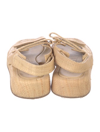 Loeffler Randall Straw Slingback Sandals