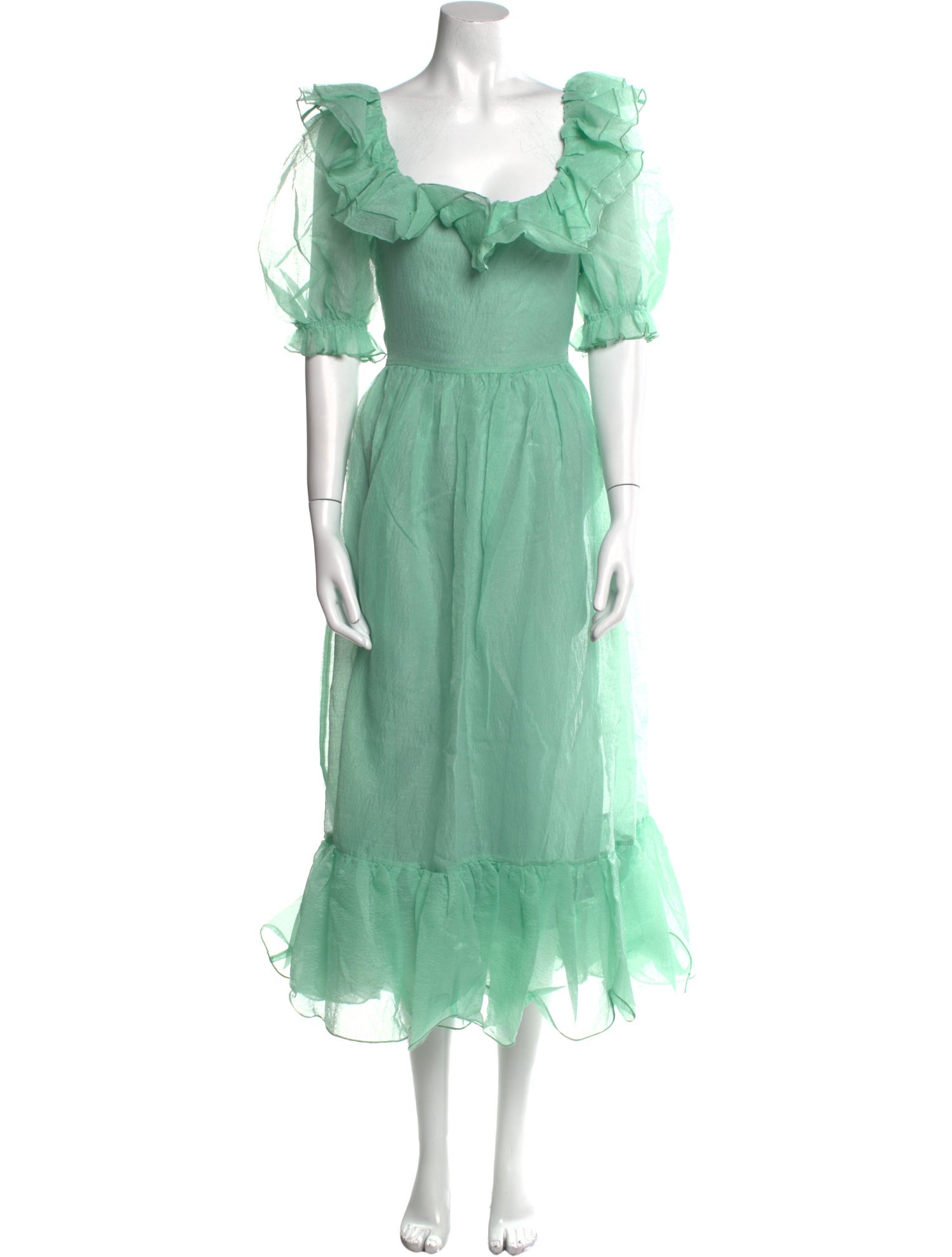 Loeffler Randall Square Neckline Midi Length Dress w/ Tags