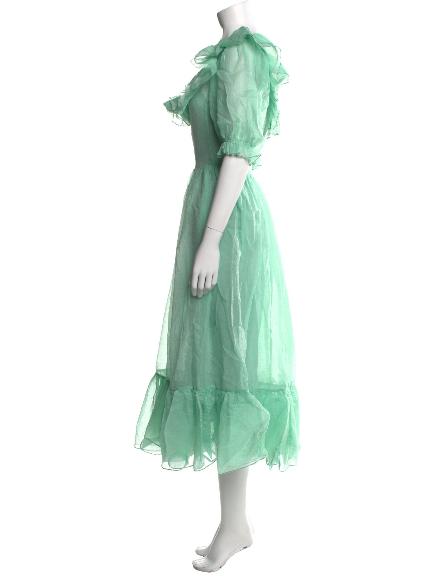 Loeffler Randall Square Neckline Midi Length Dress w/ Tags