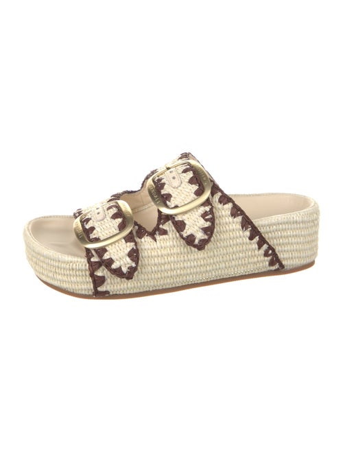 Loeffler Randall Raffia Animal Print Espadrilles