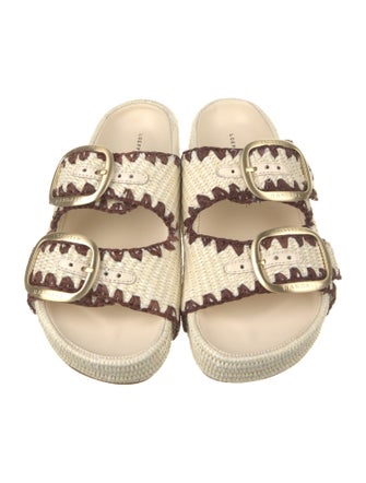Loeffler Randall Raffia Animal Print Espadrilles