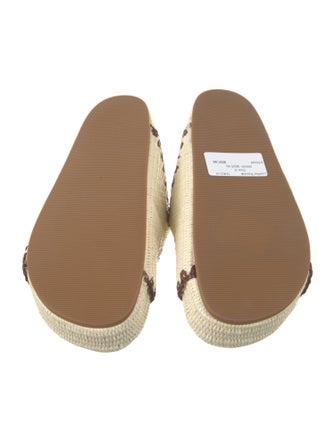 Loeffler Randall Raffia Animal Print Espadrilles