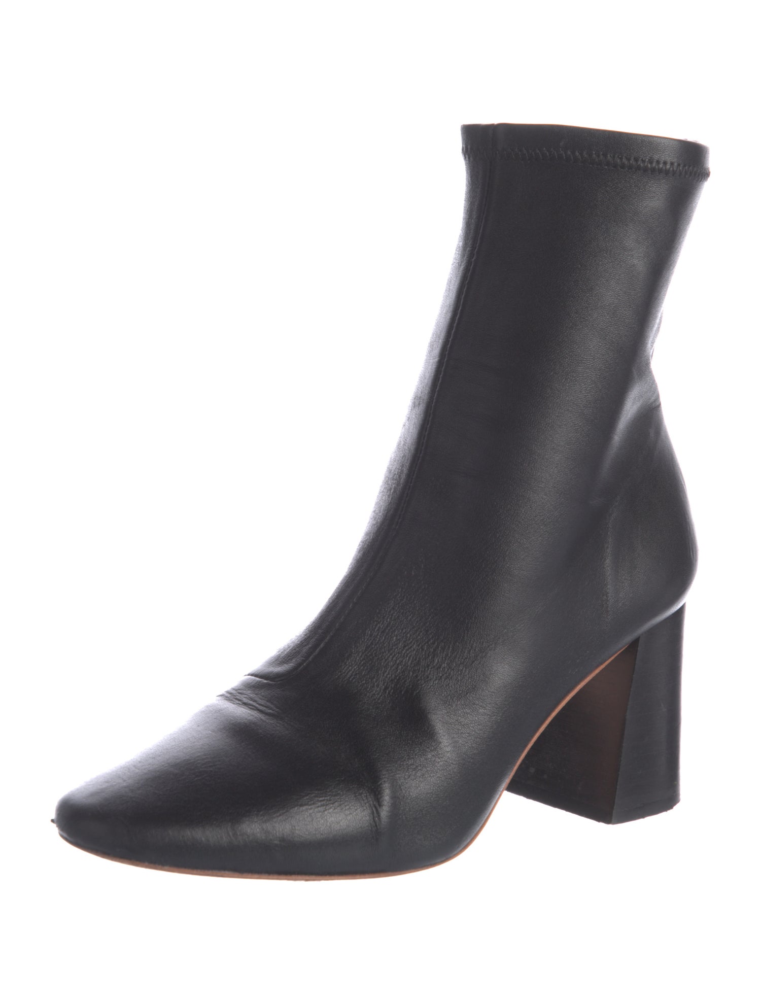 Loeffler Randall Leather Sock Boots