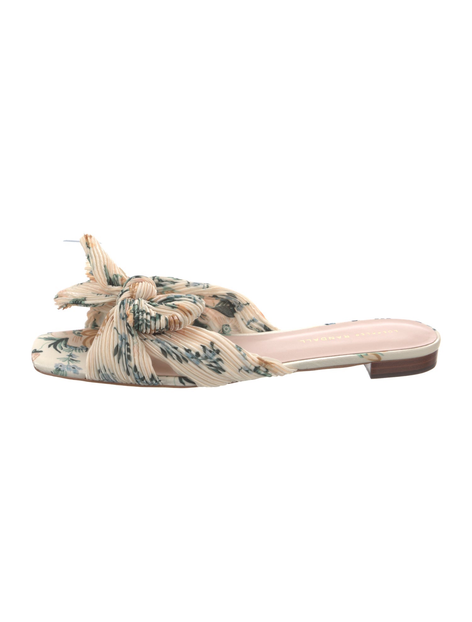 Loeffler Randall Printed Bow Accents Slides